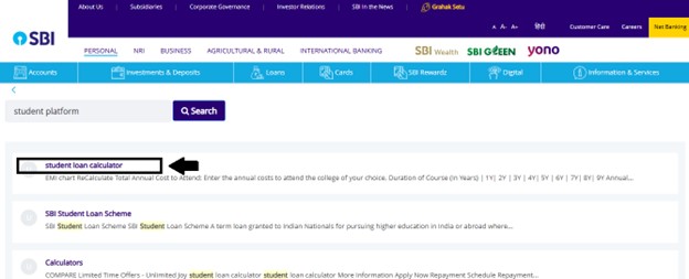 How can I use the Education Loan EMI Calculator SBI