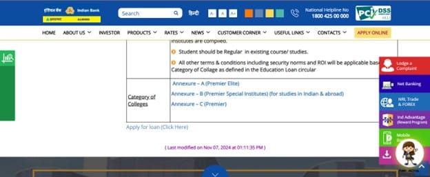 Indian Bank Education Loan - Apply for Loan