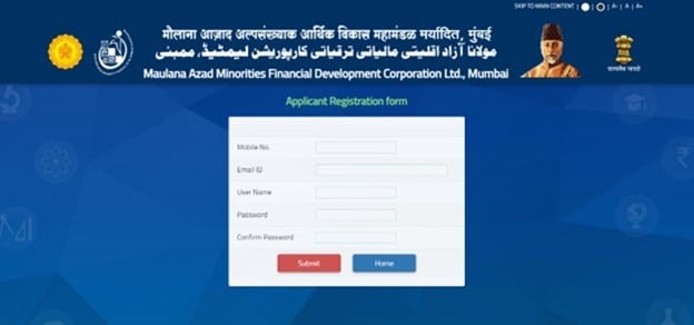 Maulana Azad Education Loan - New Registration
