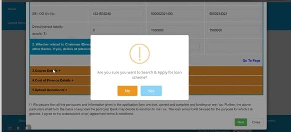 Vidyalakshmi Portal - Terms and Conditions