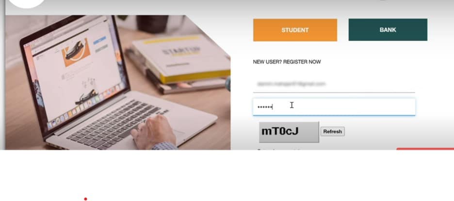 Vidyalakshmi Portal - account is created